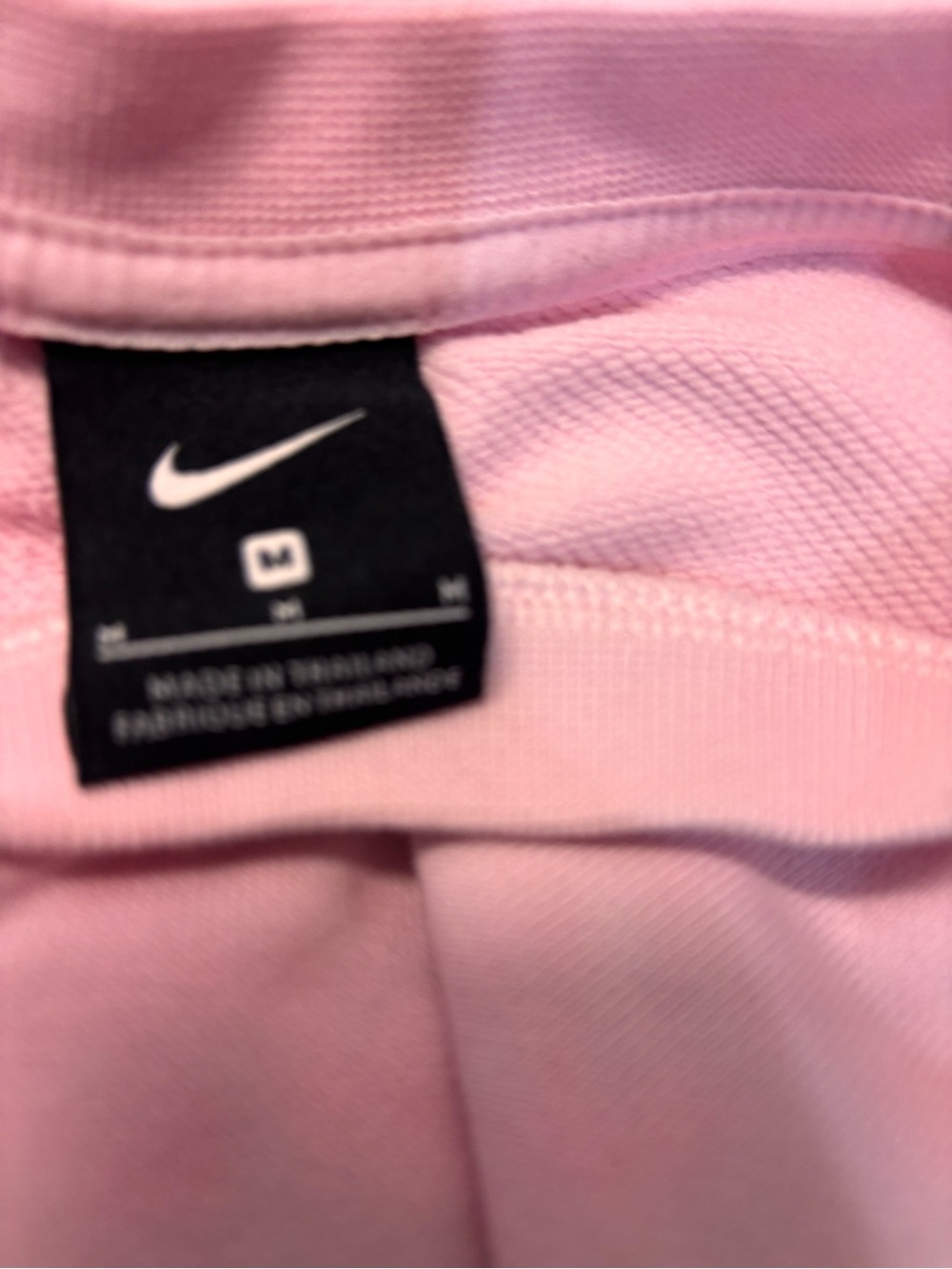 Nike Get Fit Pink Cropped Swoosh Fleece Sweatshirt, size M - Picture 8 of 12